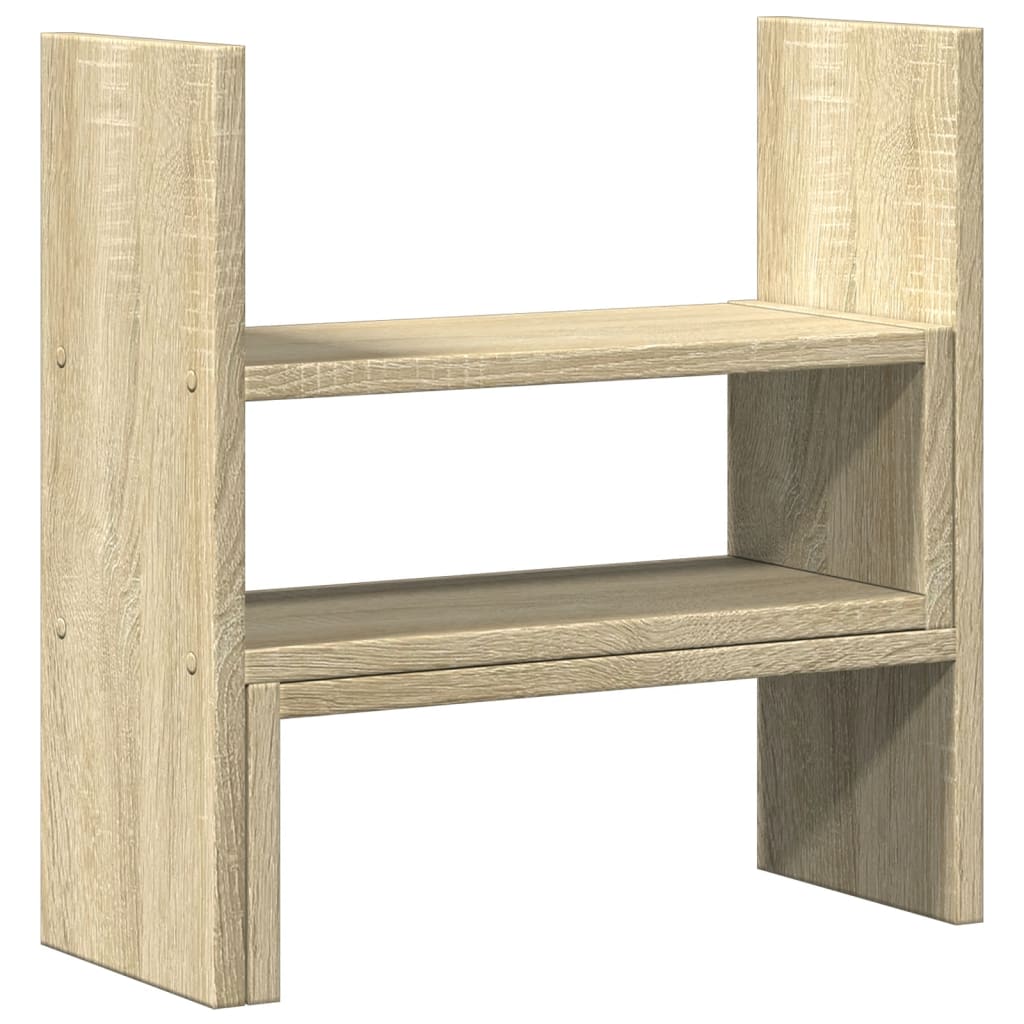 Organizator za stol podesivi boja hrasta 40 x 17 x 41 cm drveni