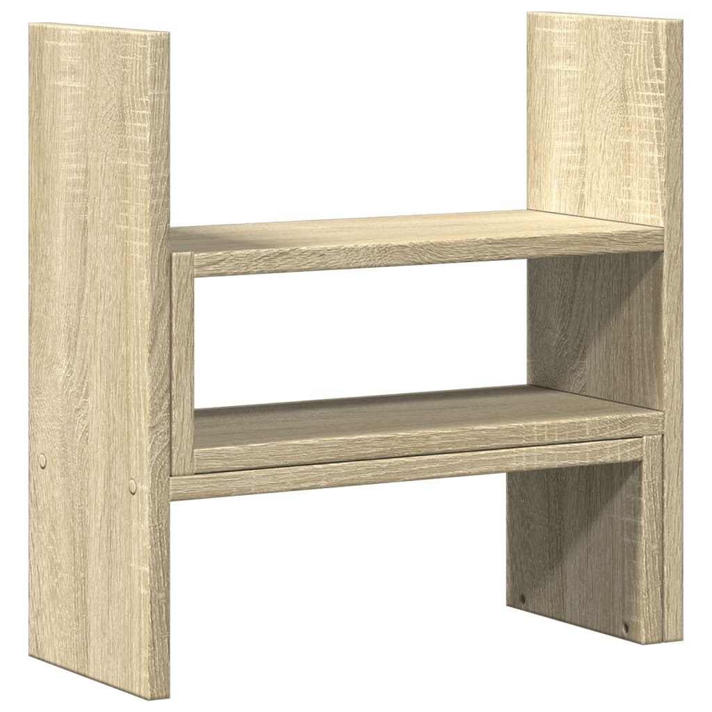 Organizator za stol podesivi boja hrasta 40 x 17 x 41 cm drveni
