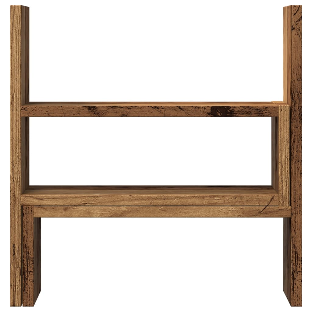 Organizator za stol podesivi boja drva 40 x 17 x 41 cm drveni