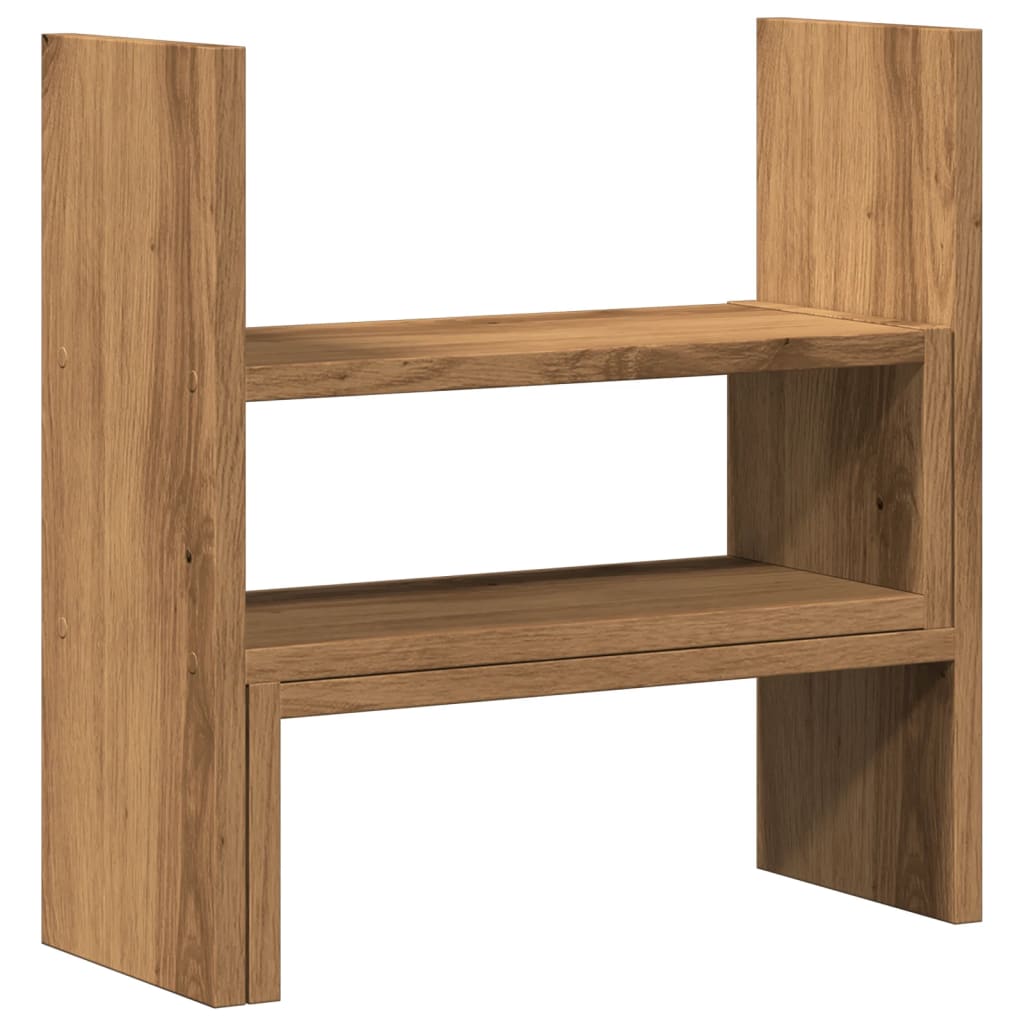 Organizator za stol podesivi boja hrasta 40 x 17 x 41 cm drveni