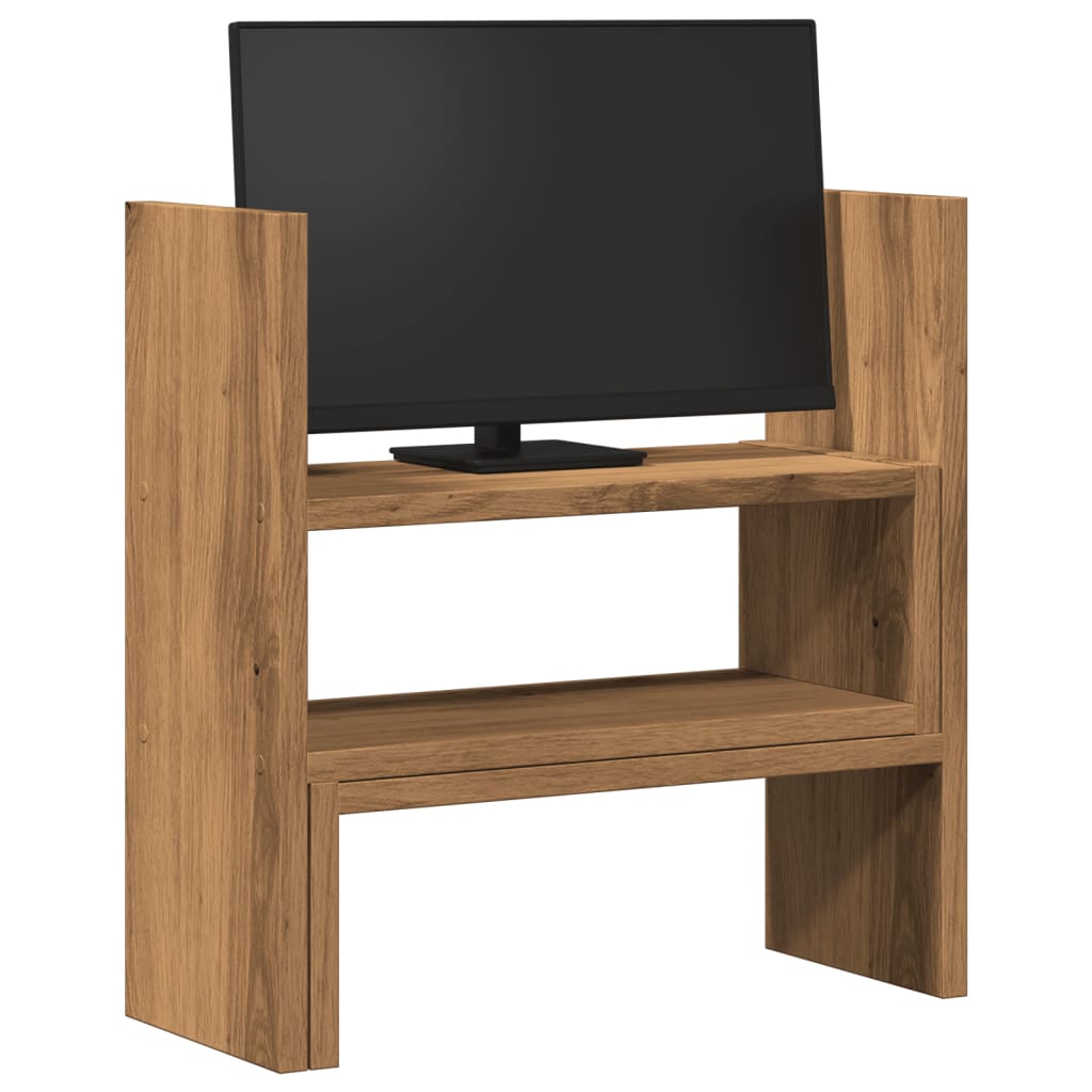 Organizator za stol podesivi boja hrasta 40 x 17 x 41 cm drveni