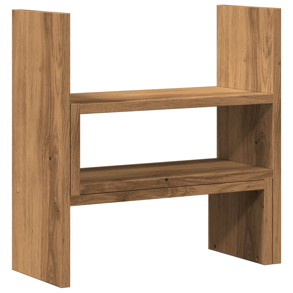 Organizator za stol podesivi boja hrasta 40 x 17 x 41 cm drveni