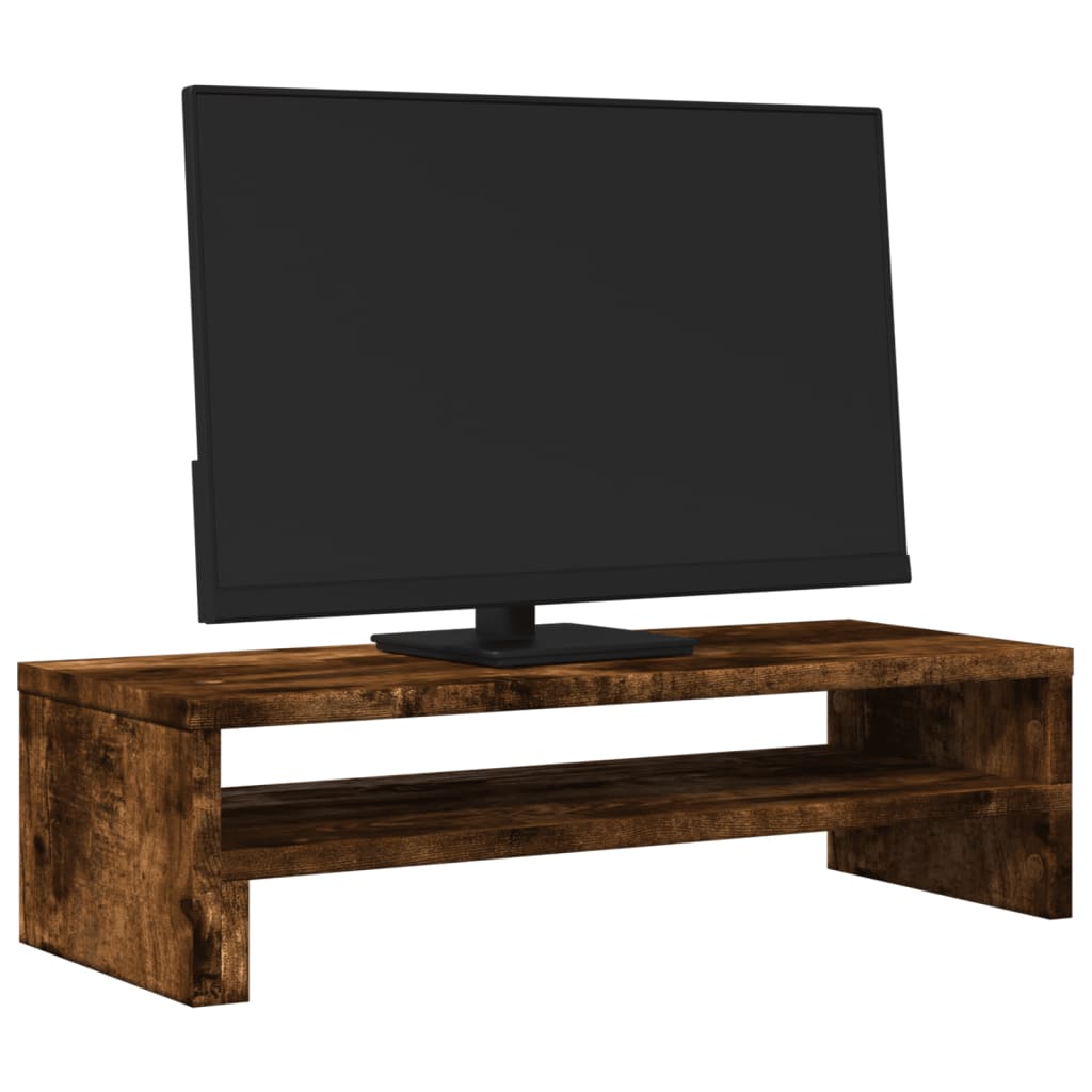 Stalak za monitor boja dimljenog hrasta 54x22x15 cm drveni