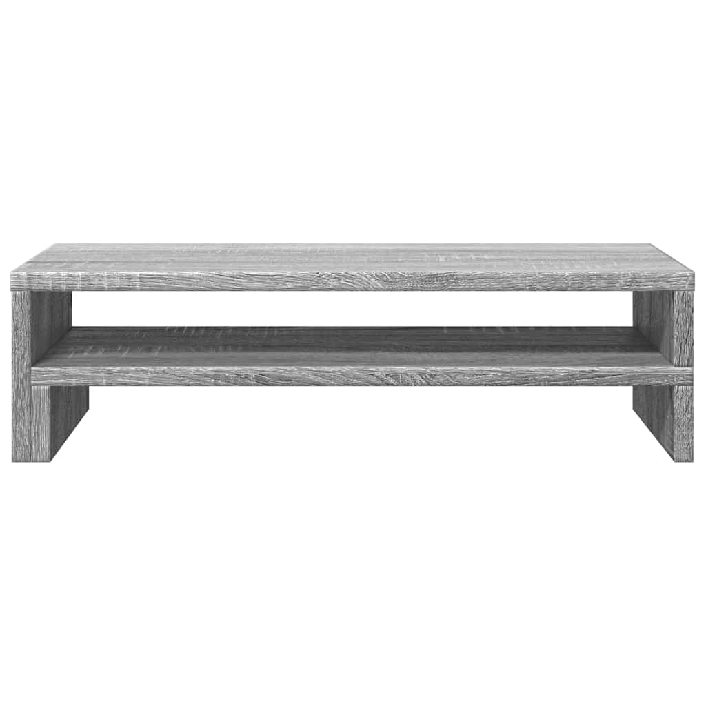 Stalak za monitor siva boja hrasta 54x22x15cm konstruirano drvo