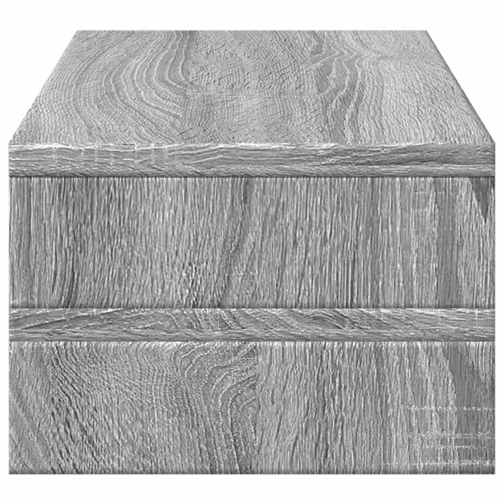 Stalak za monitor siva boja hrasta 54x22x15cm konstruirano drvo