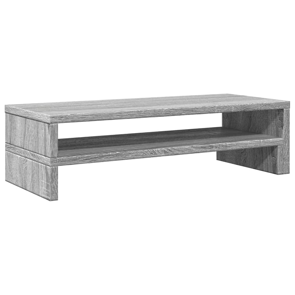Stalak za monitor siva boja hrasta 54x22x15cm konstruirano drvo