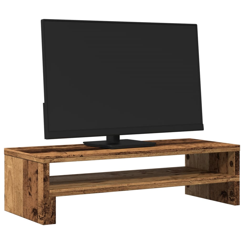 Stalak za monitor boja drva 54x22x15 cm konstruirano drvo
