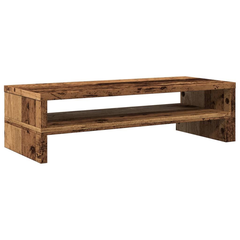Stalak za monitor boja drva 54x22x15 cm konstruirano drvo