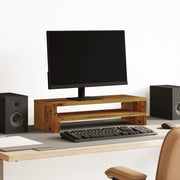 Stalak za monitor boja drva 54x22x15 cm konstruirano drvo