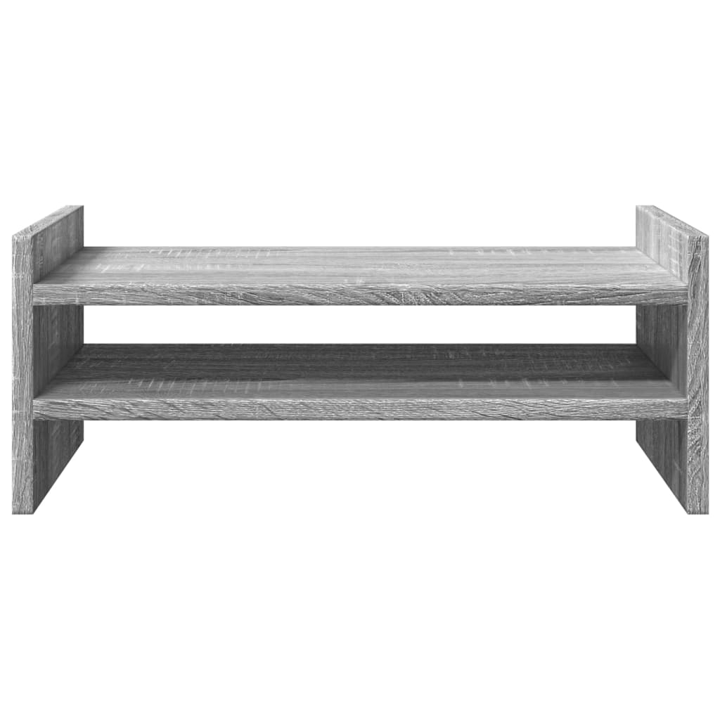 Stalak za monitor siva boja hrasta 50x27x20cm konstruirano drvo