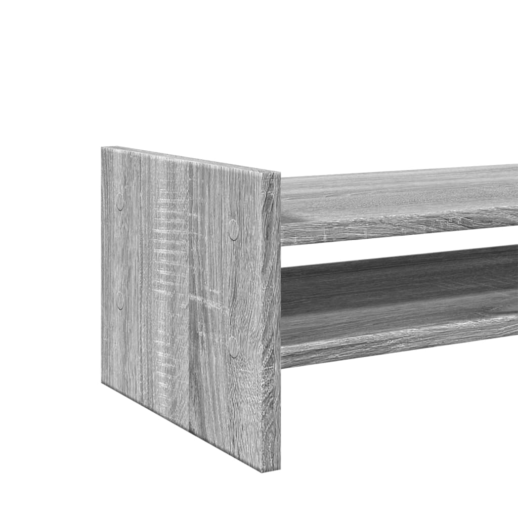 Stalak za monitor siva boja hrasta 50x27x20cm konstruirano drvo