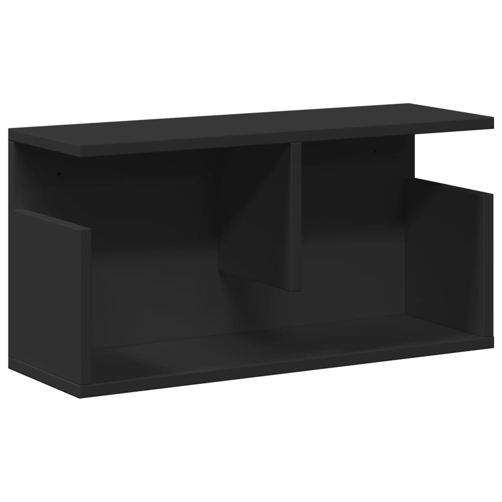 Zidni ormarić 60 x 20 x 30 cm crni od konstruiranog drva