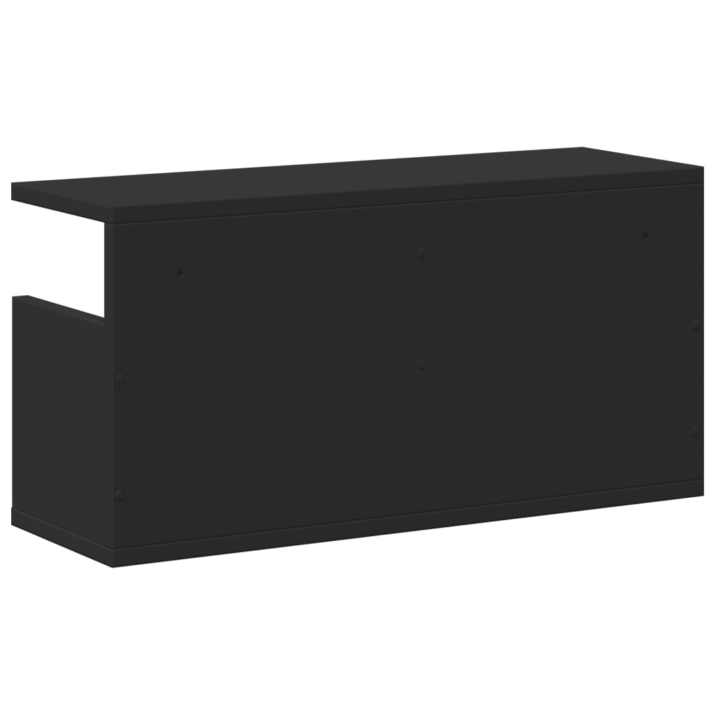 Zidni ormarić 60 x 20 x 30 cm crni od konstruiranog drva