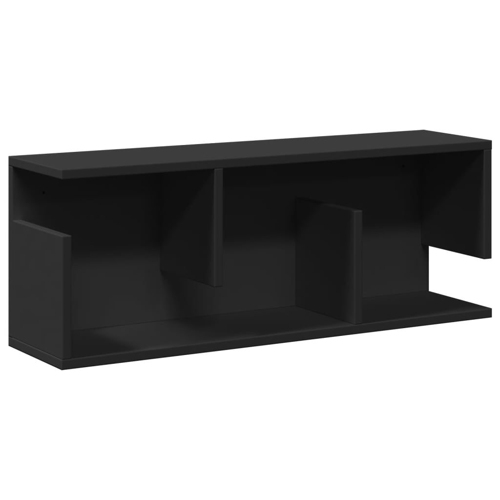 Zidni ormarić crni 80x20x30 cm od konstruiranog drva