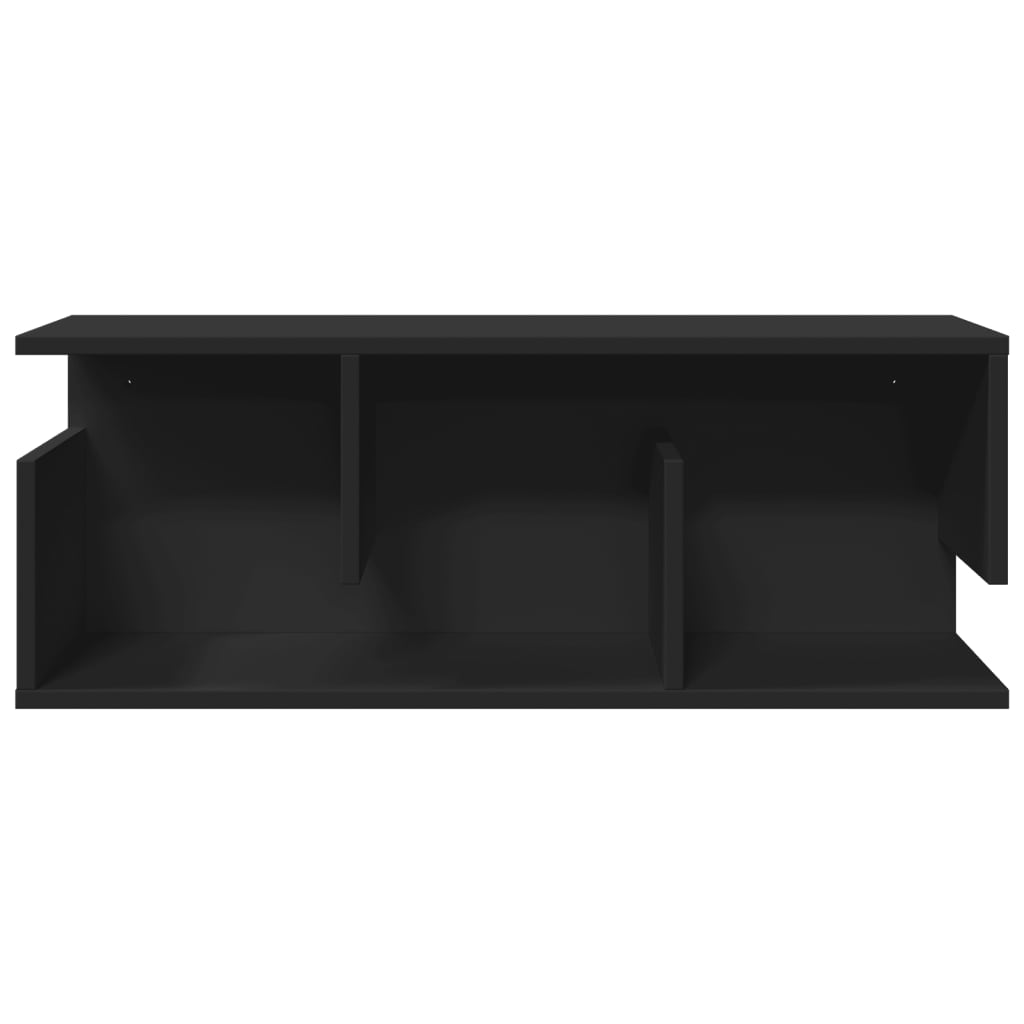 Zidni ormarić crni 80x20x30 cm od konstruiranog drva