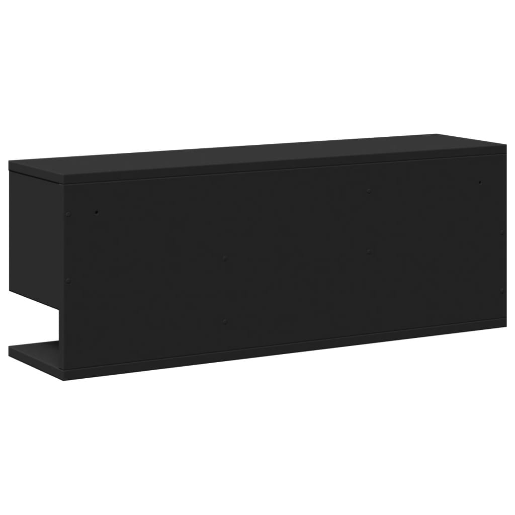 Zidni ormarić crni 80x20x30 cm od konstruiranog drva