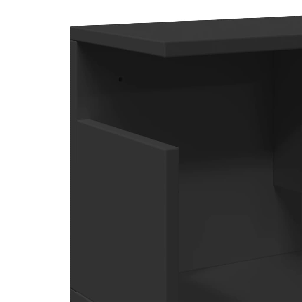 Zidni ormarić crni 80x20x30 cm od konstruiranog drva