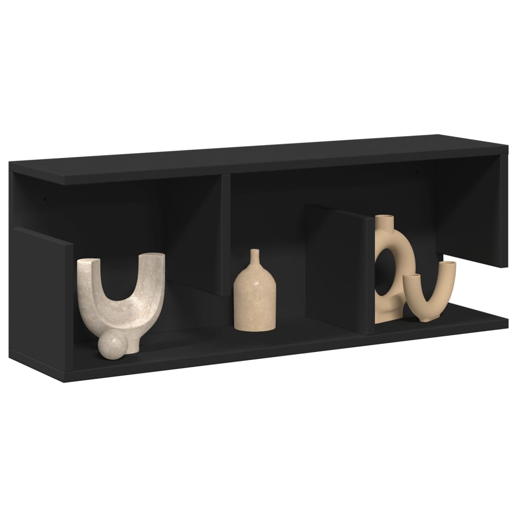 Zidni ormarić crni 80x20x30 cm od konstruiranog drva