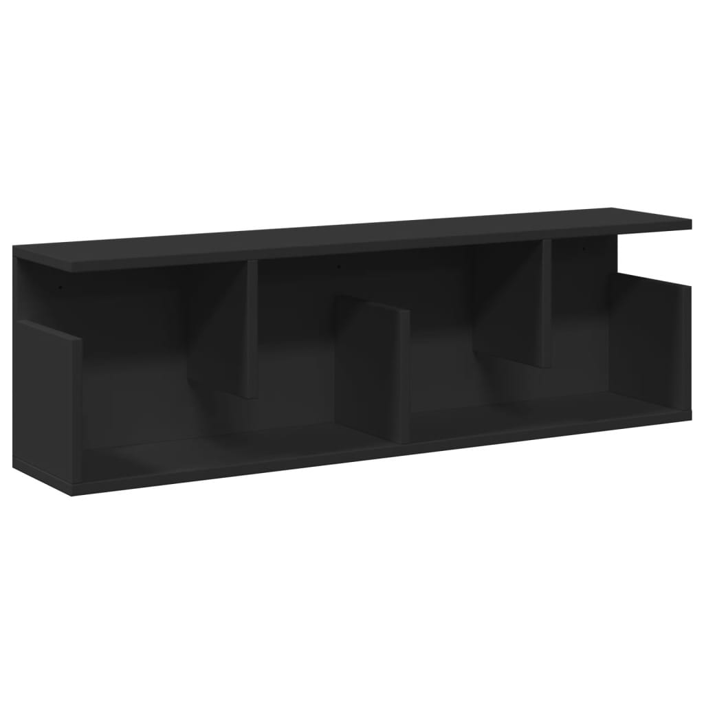 Zidni ormarić crni 100x20x30 cm od konstruiranog drva