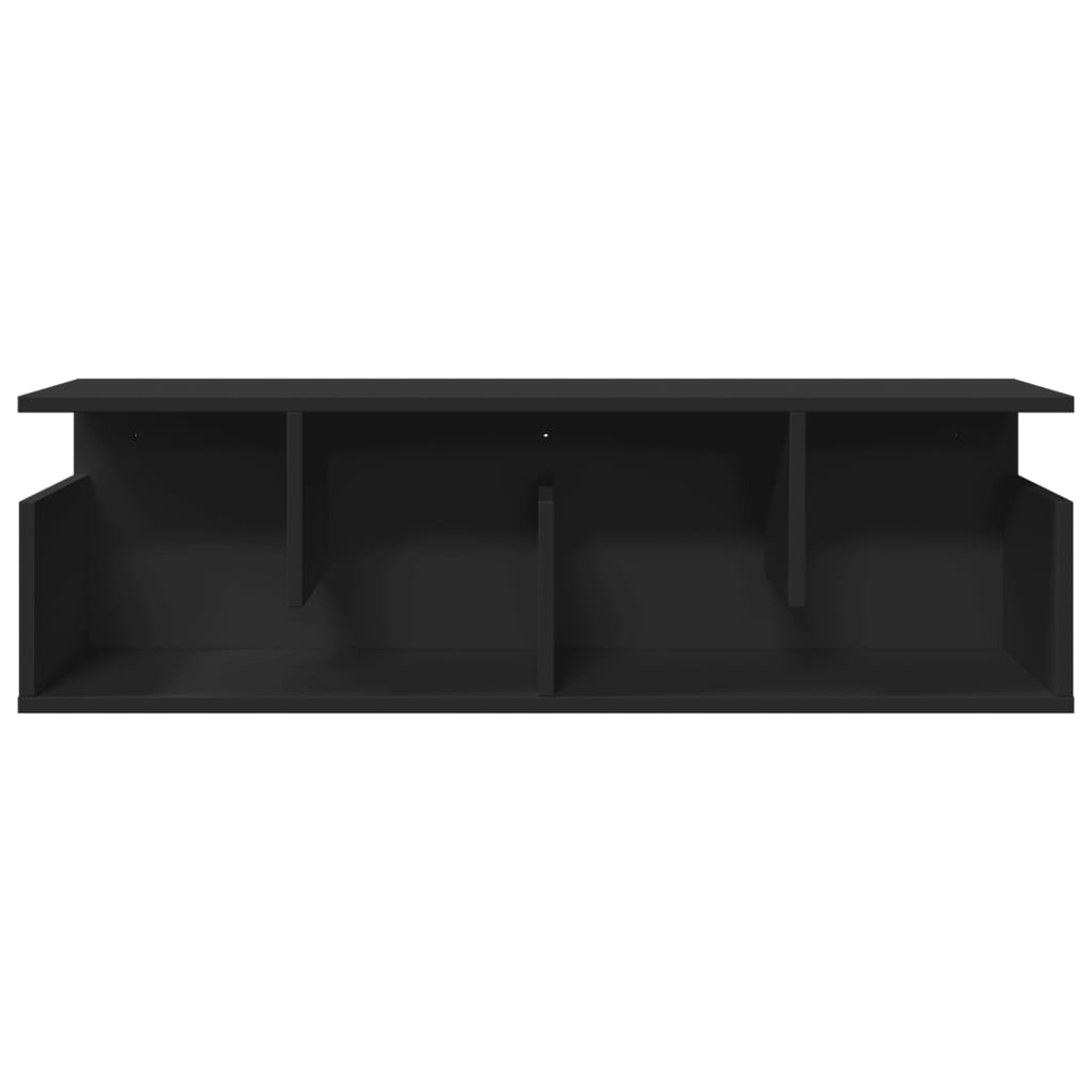 Zidni ormarić crni 100x20x30 cm od konstruiranog drva
