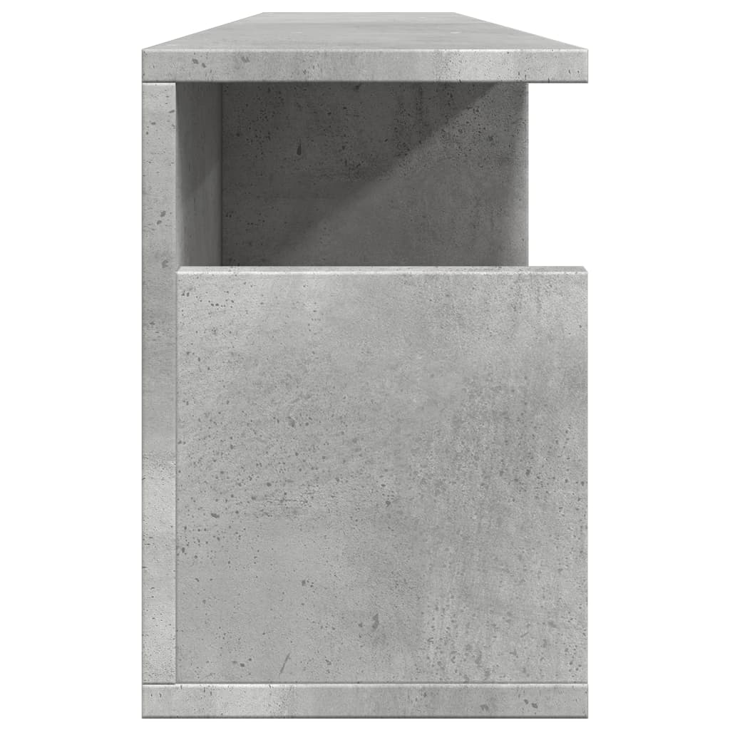 Zidni ormarić boja betona 100x20x30 cm od konstruiranog drva