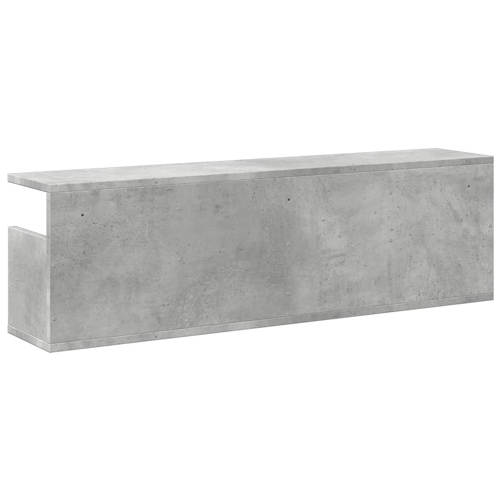 Zidni ormarić boja betona 100x20x30 cm od konstruiranog drva