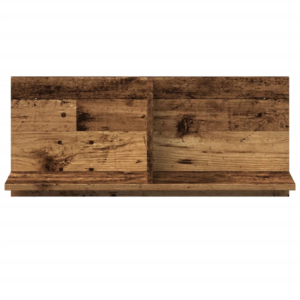 Zidni ormarić boja starog drva 70x16,5x30 cm konstruirano drvo