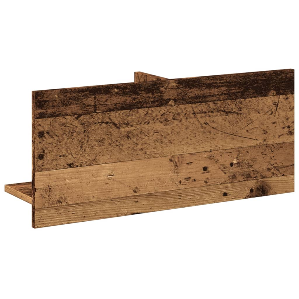Zidni ormarić boja starog drva 70x16,5x30 cm konstruirano drvo
