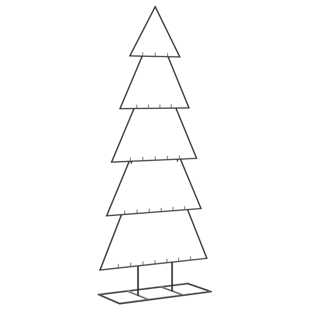 Metalno ukrasno božićno drvce crno 150 cm