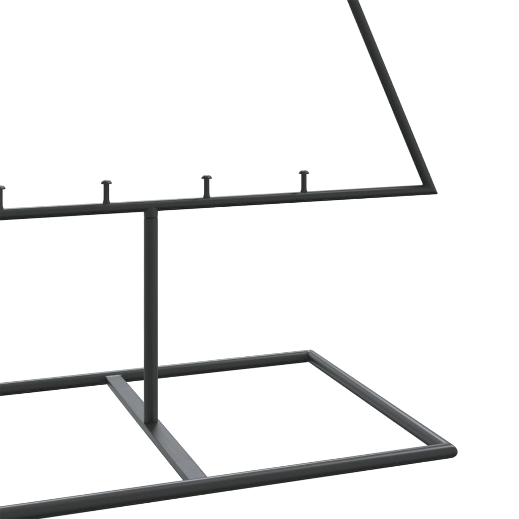 Metalno ukrasno božićno drvce crno 150 cm