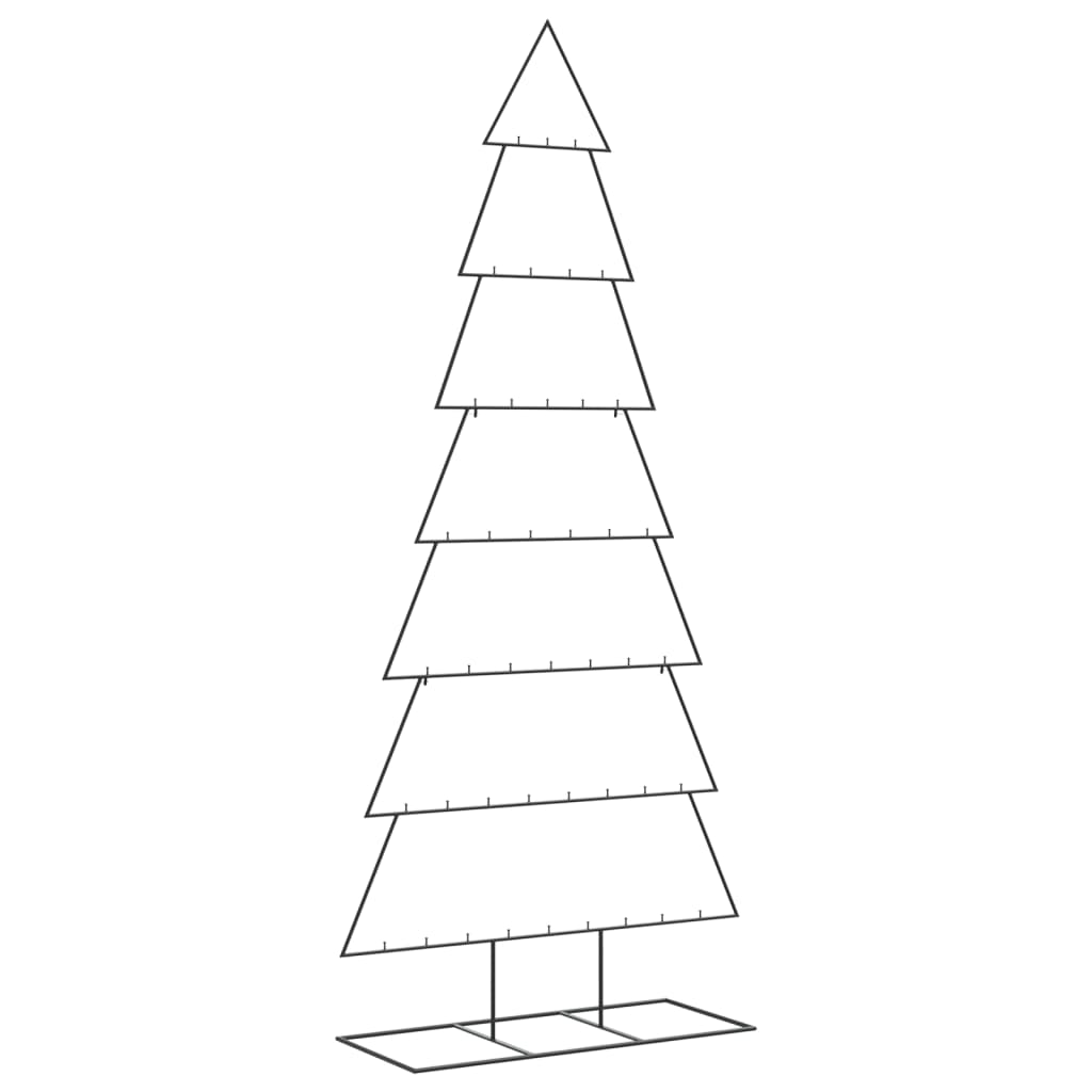 Metalno ukrasno božićno drvce crno 210 cm
