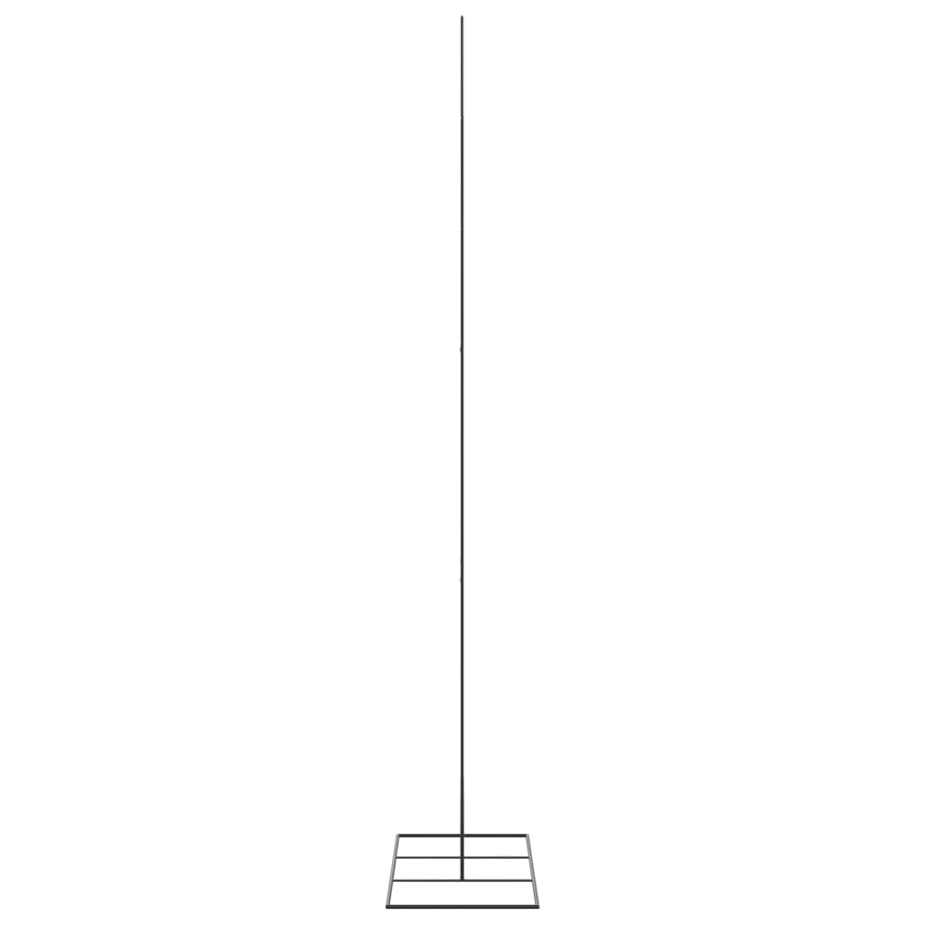 Metalno ukrasno božićno drvce crno 210 cm