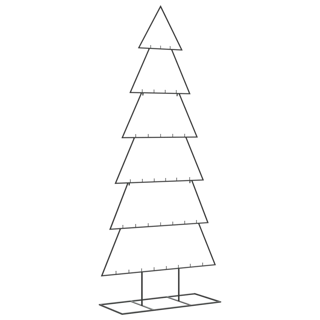 Metalno ukrasno božićno drvce crno 210 cm