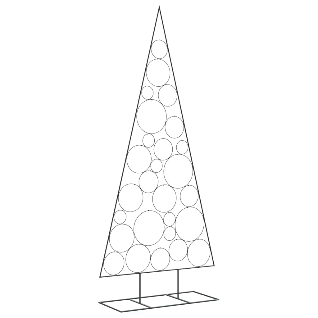 Metalno ukrasno božićno drvce crno 210 cm