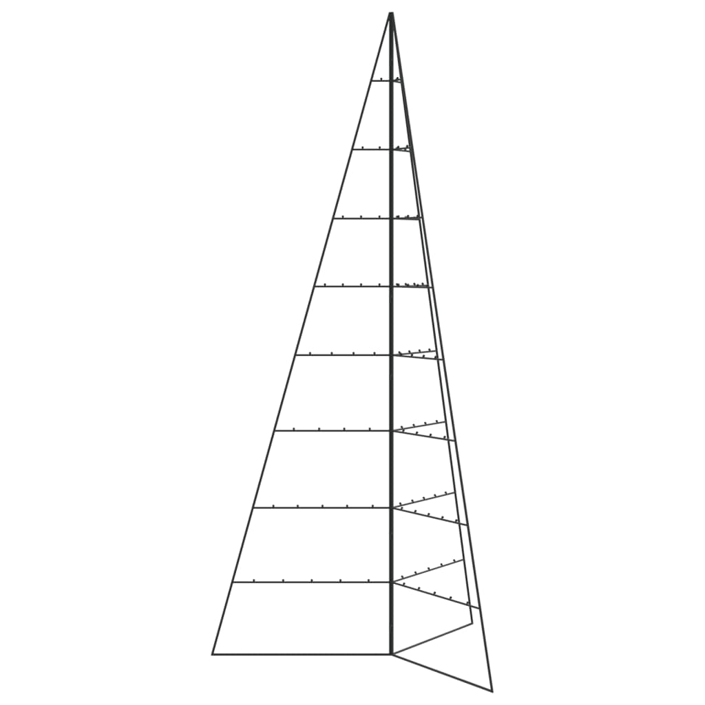 Metalno ukrasno božićno drvce crno 210 cm