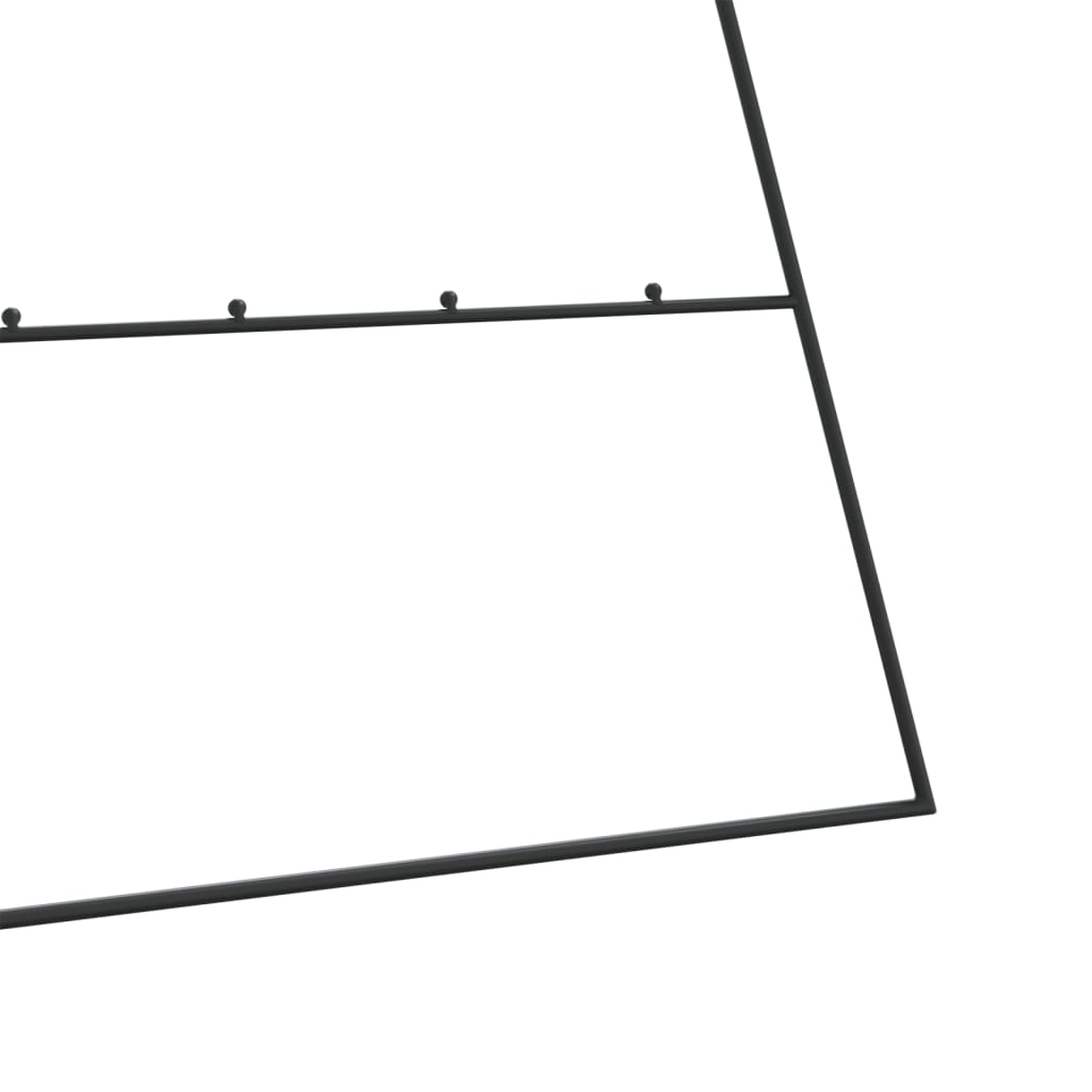 Metalno ukrasno božićno drvce crno 210 cm