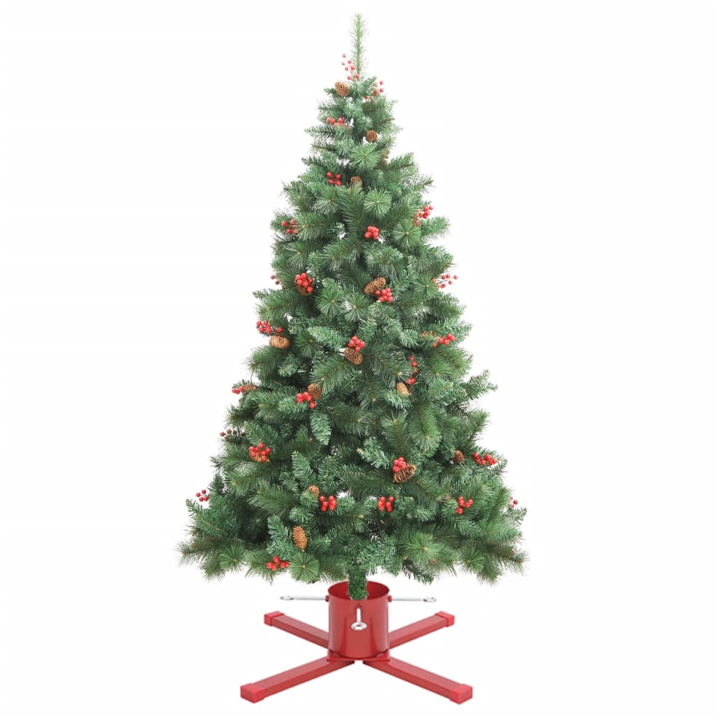 Stalak za božićno drvce crveni 61x61x15,5 cm