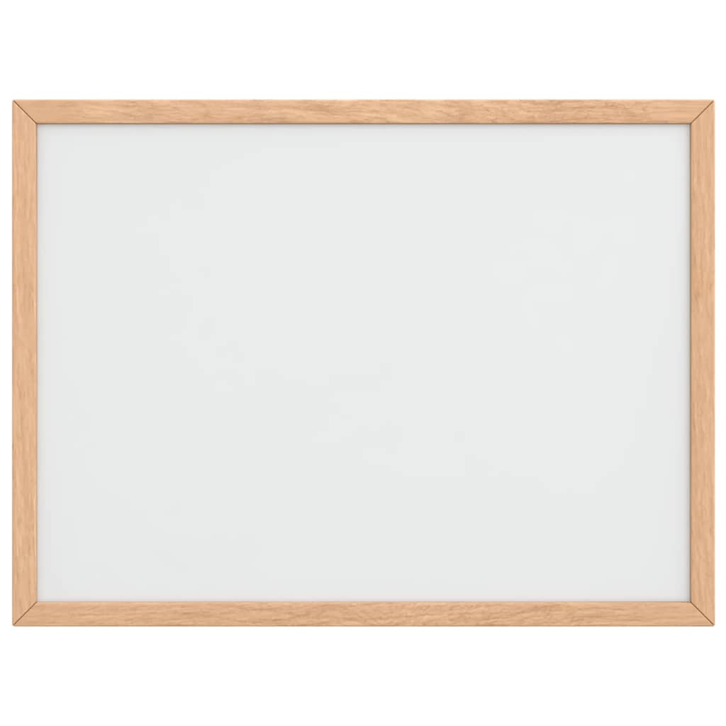 Magnetna bijela ploča s okvirom od punog borovine 40x30 cm