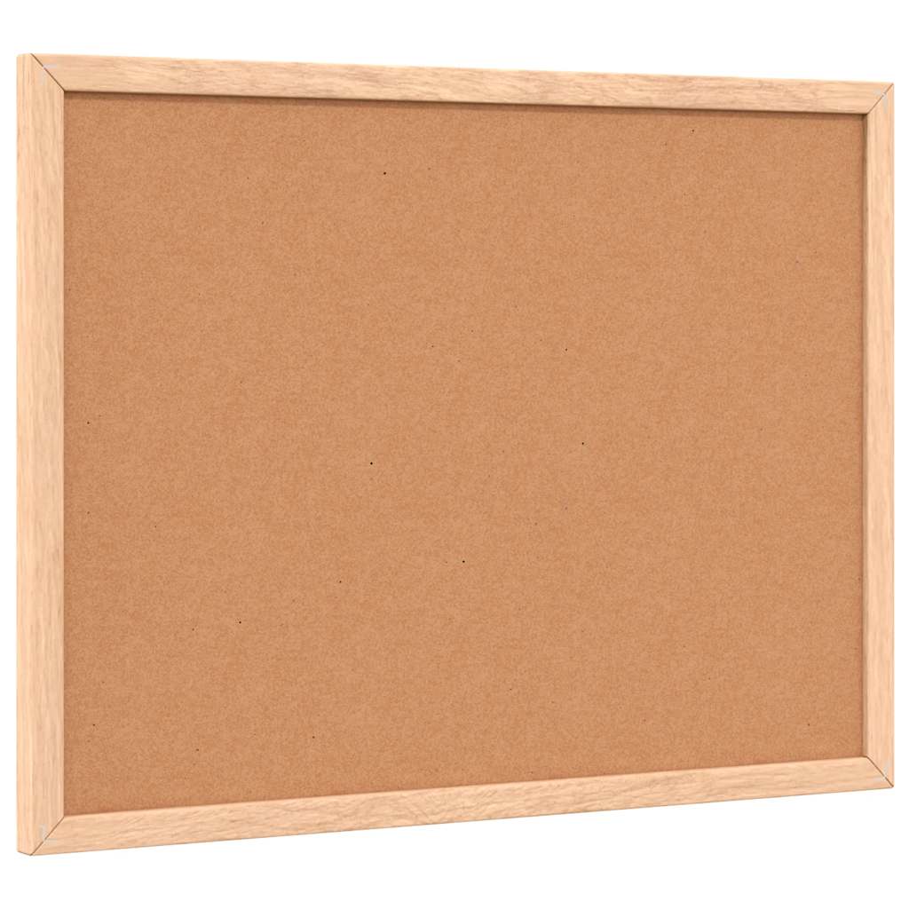 Magnetna bijela ploča s okvirom od punog borovine 40x30 cm