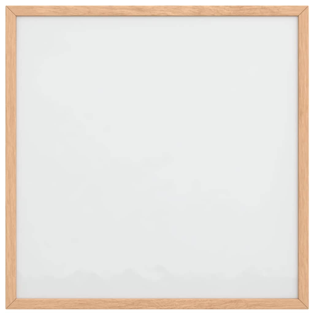 Magnetna bijela ploča s okvirom od punog borovine 40x40 cm