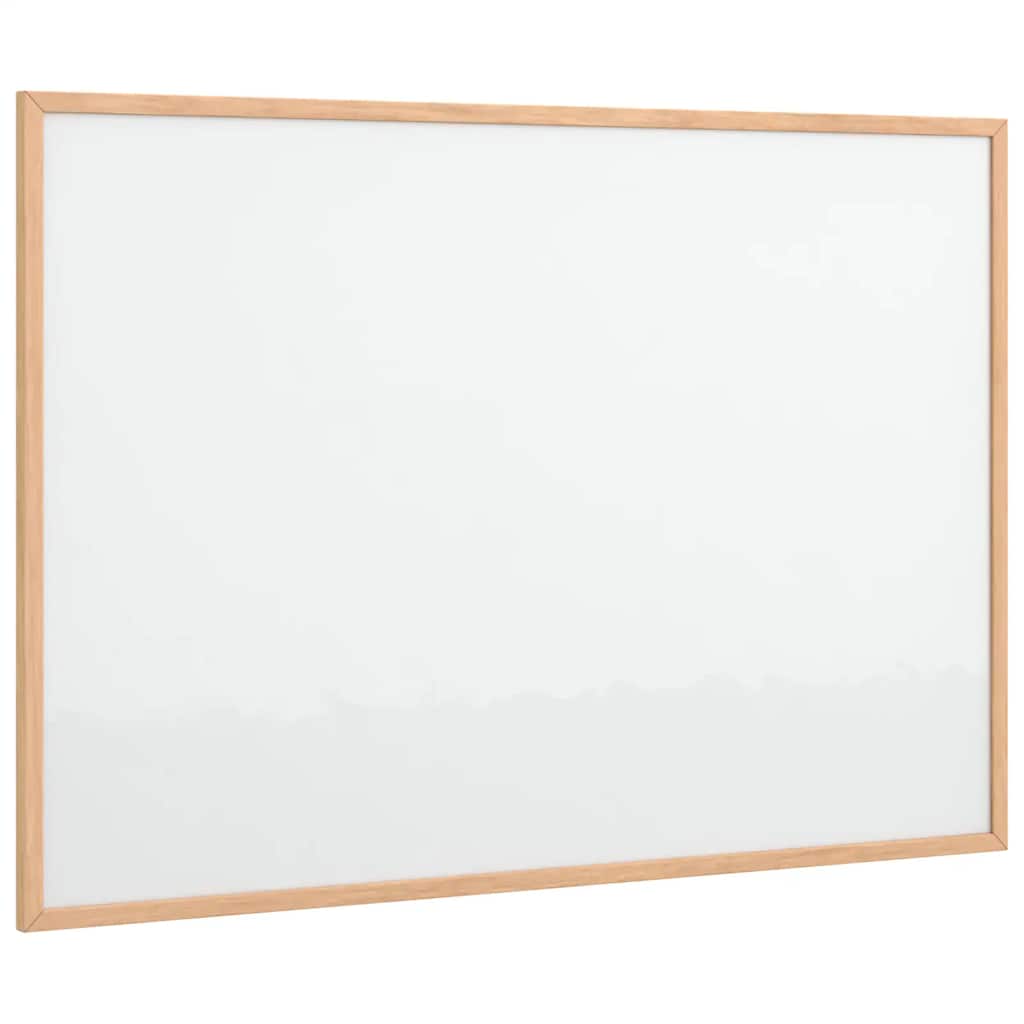 Magnetna bijela ploča s okvirom od masivnog borovog drva 80 x 55 cm