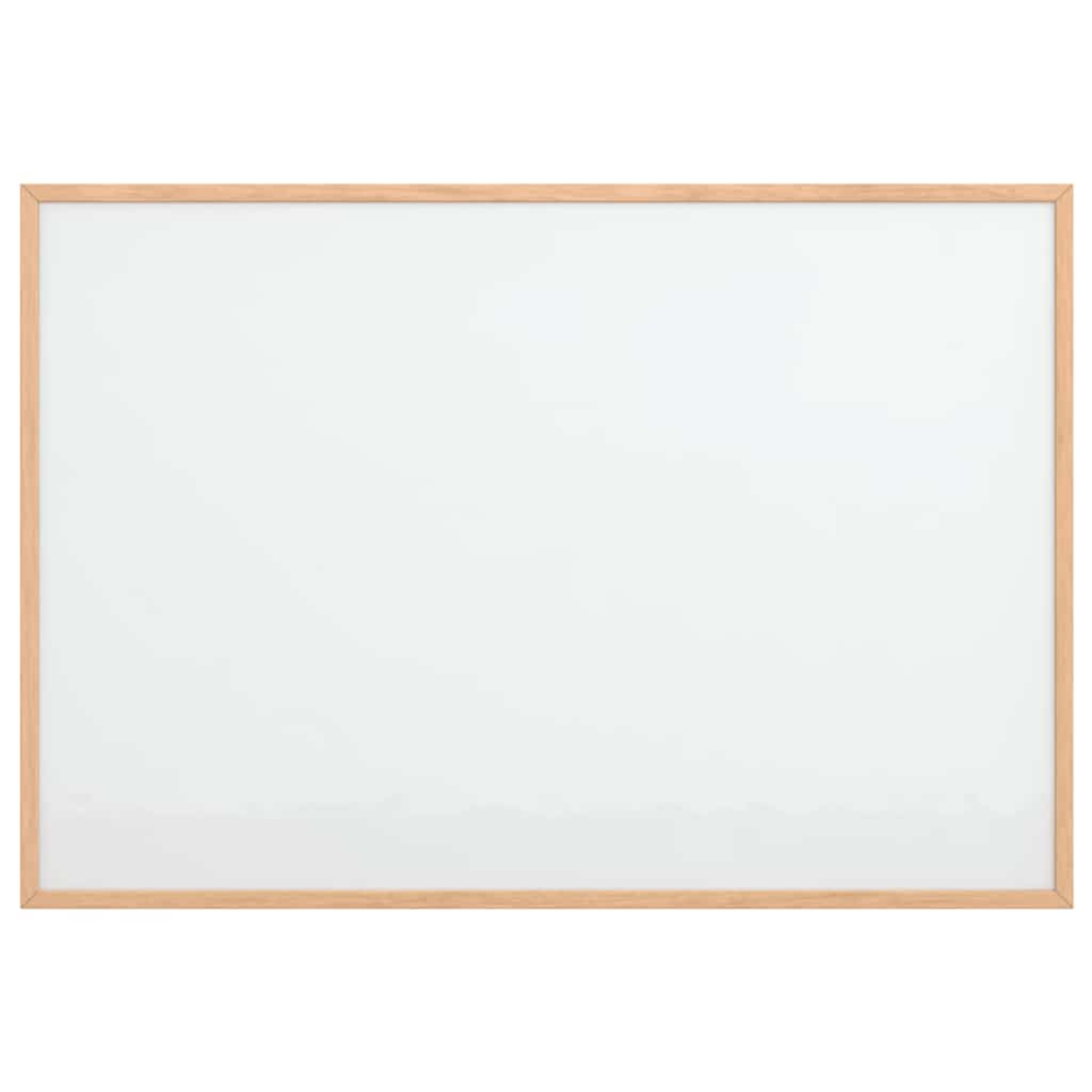 Magnetna bijela ploča s okvirom od masivnog borovog drva 80 x 55 cm
