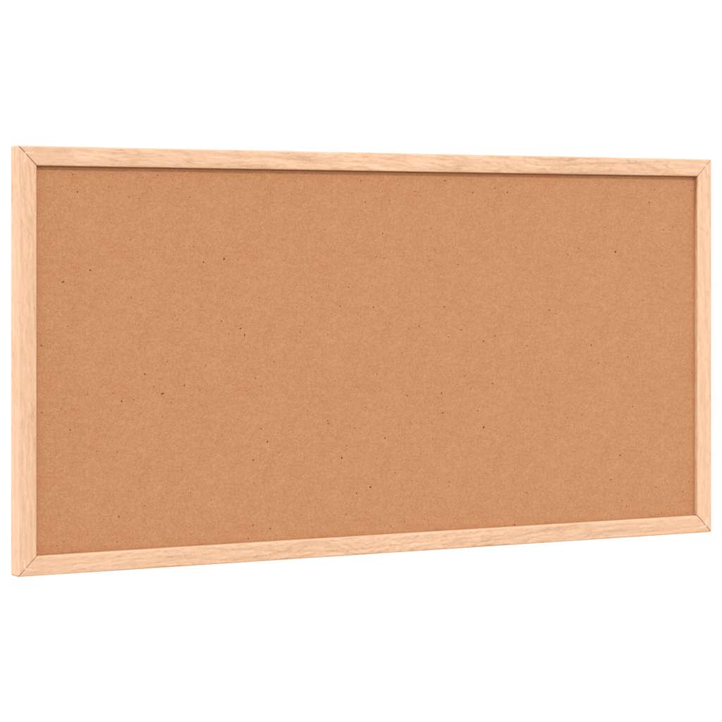 Ploča od pluta s okvirom od masivnog borovog drva 60 x 30 cm