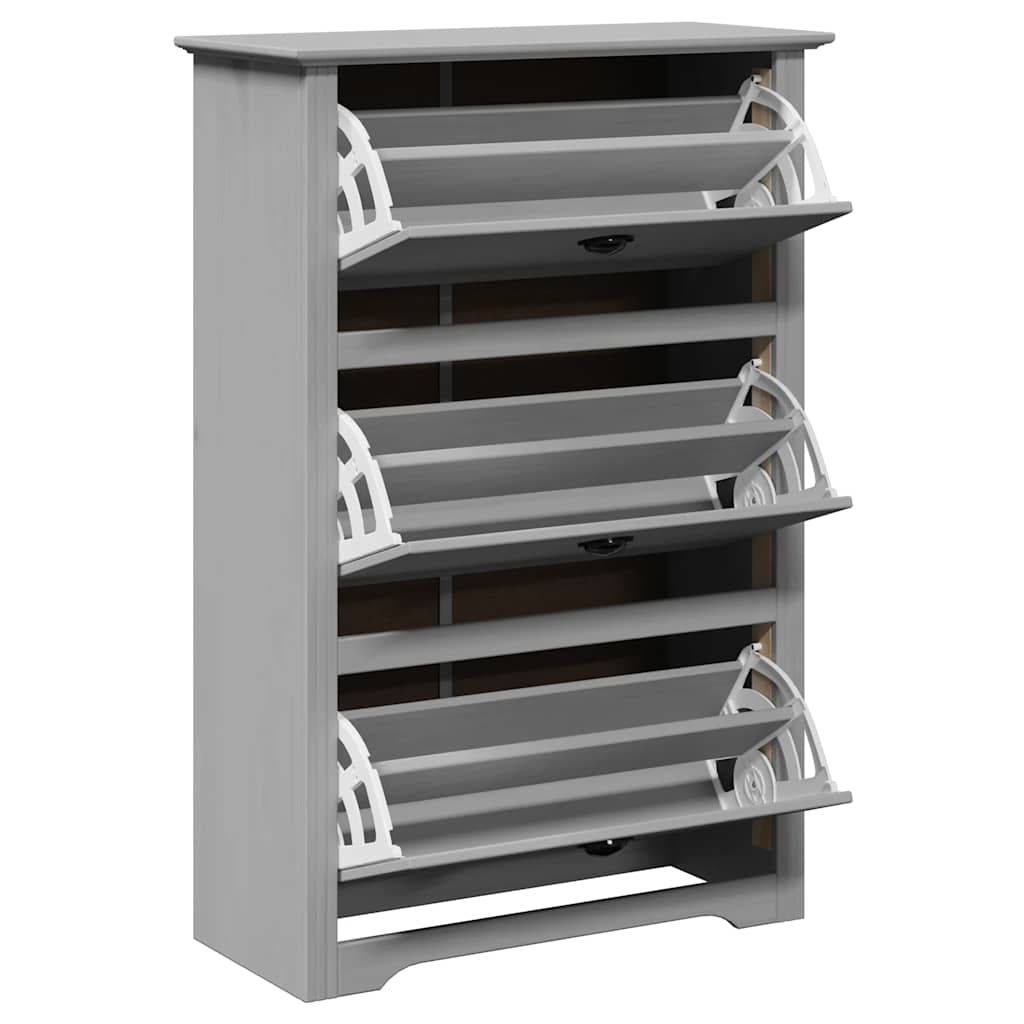 Stalak za cipele "BODO" sivi 80x35x118 cm