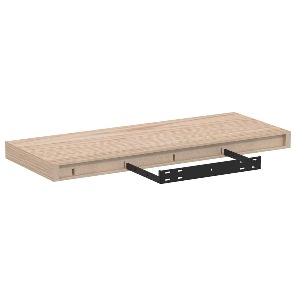 Plutajuće police 2 kom 60x23,5x4 cm od konstruiranog drva