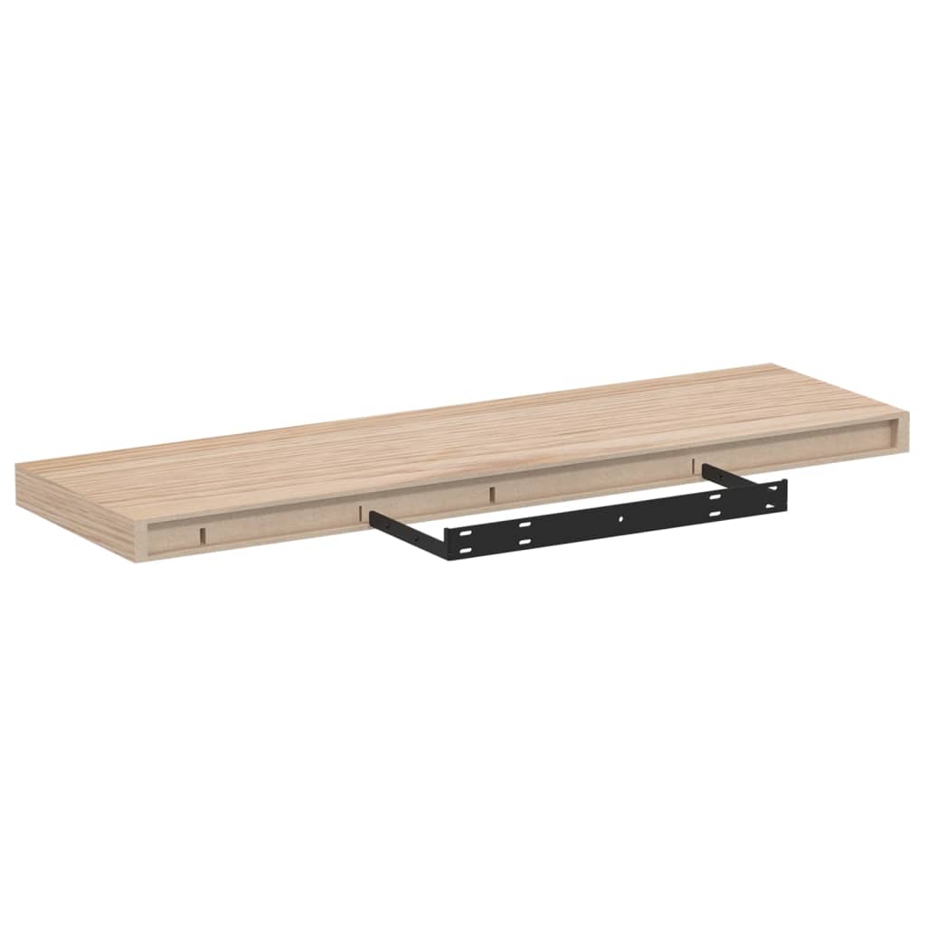 Plutajuće police 2 kom 80x23,5x4 cm od konstruiranog drva