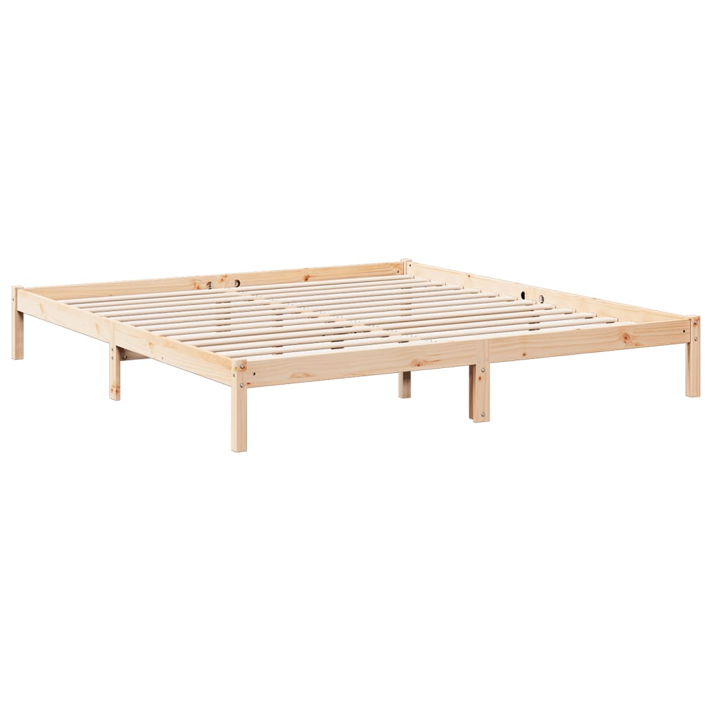 Dugi okvir kreveta bez madraca 180 x 210 cm od borovine