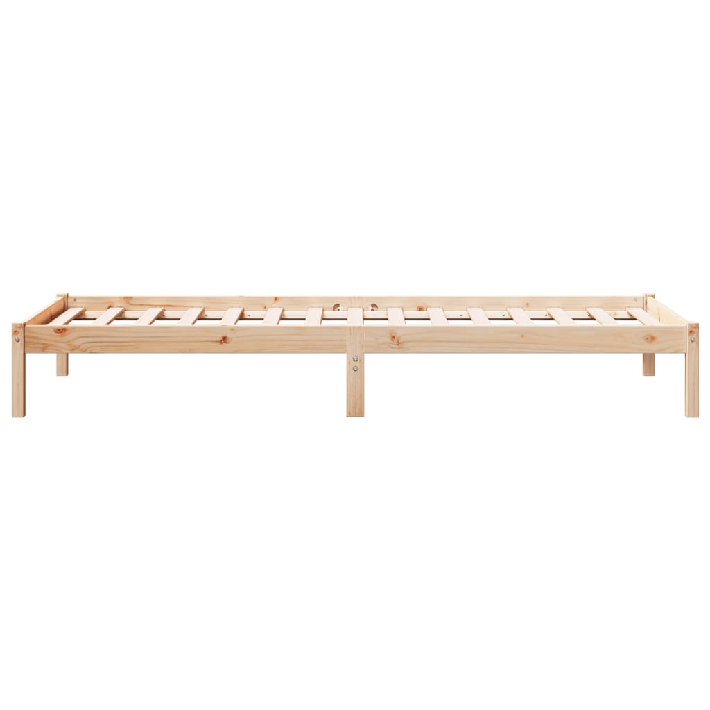 Dugi okvir kreveta bez madraca bijeli 80x220 cm od borovine