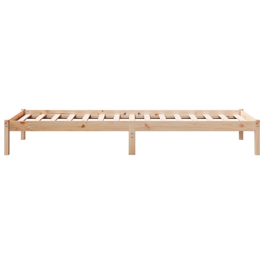 Dugi okvir kreveta bez madraca bijeli 90x220 cm od borovine