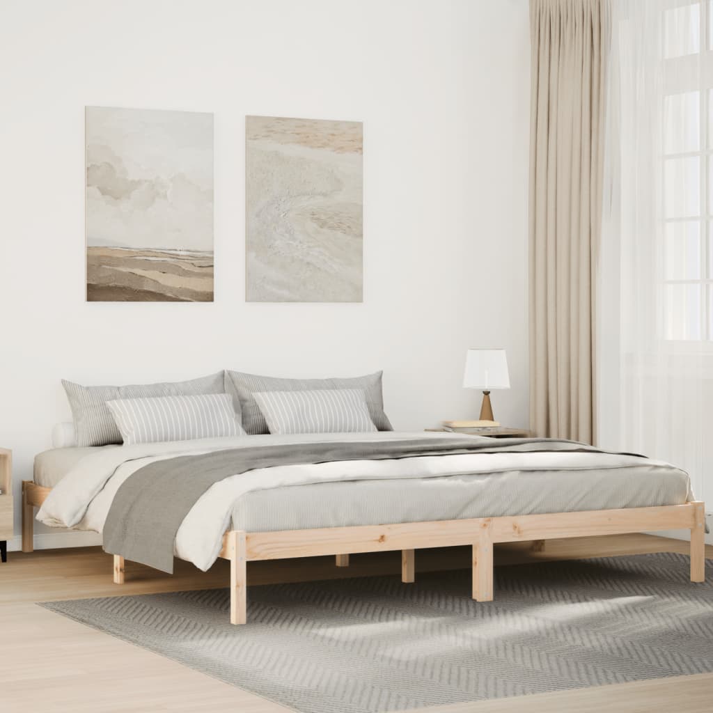 Dugi okvir kreveta bez madraca 180 x 220 cm od borovine
